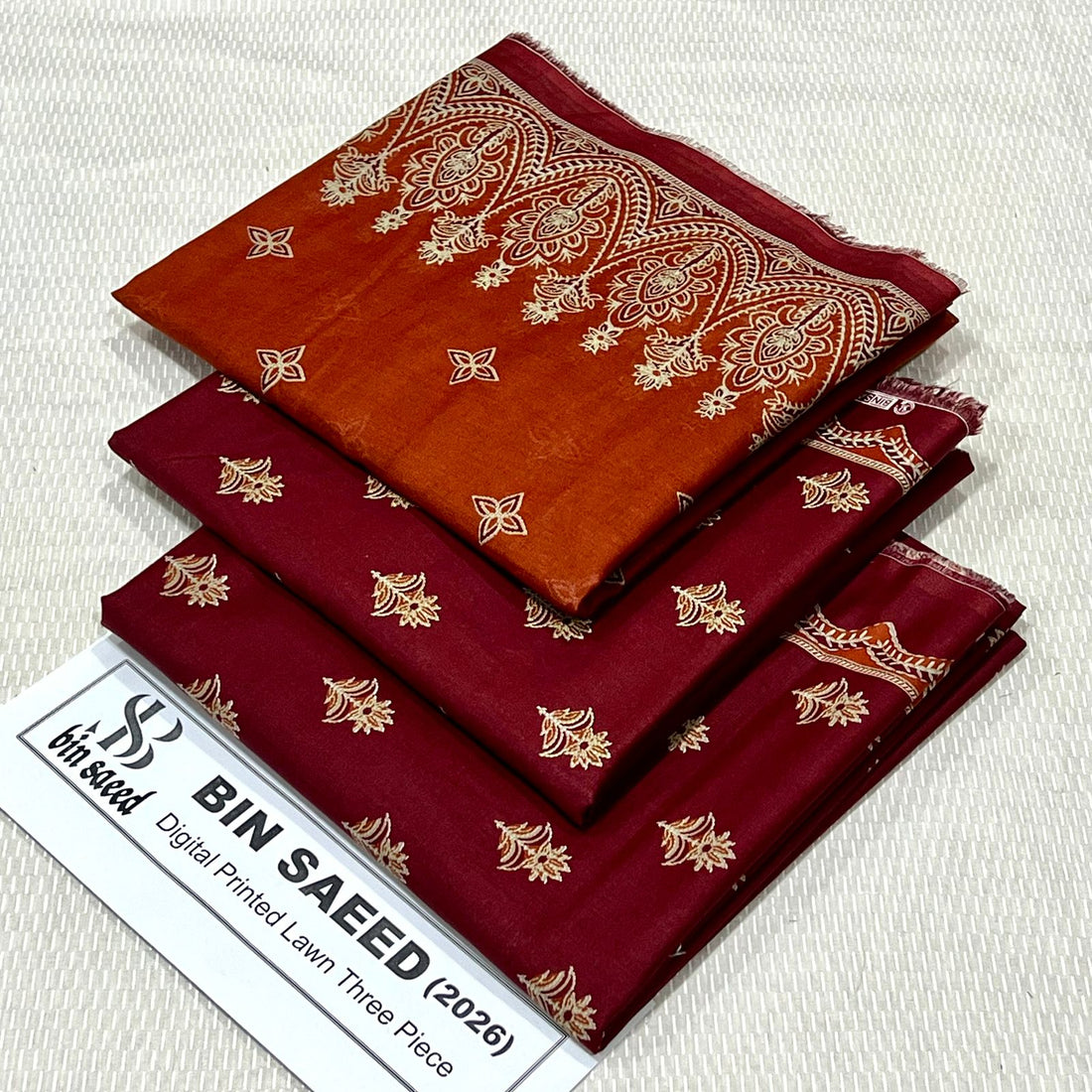 BIN SAEED LAWN PRINTED